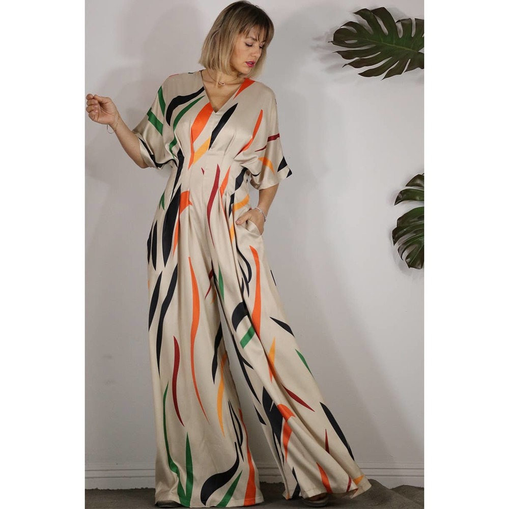 PLEATED POCKET JUMPSUIT